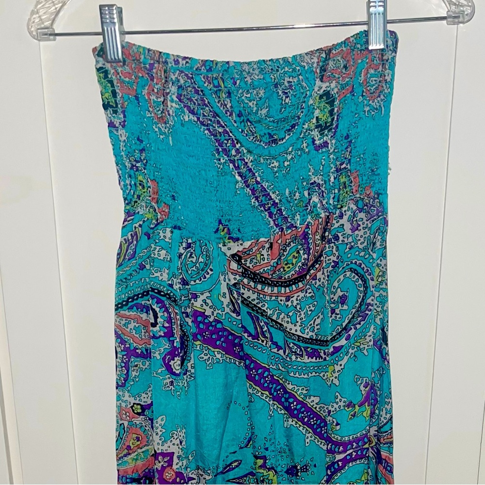 Zingara, silk, strapless coverup